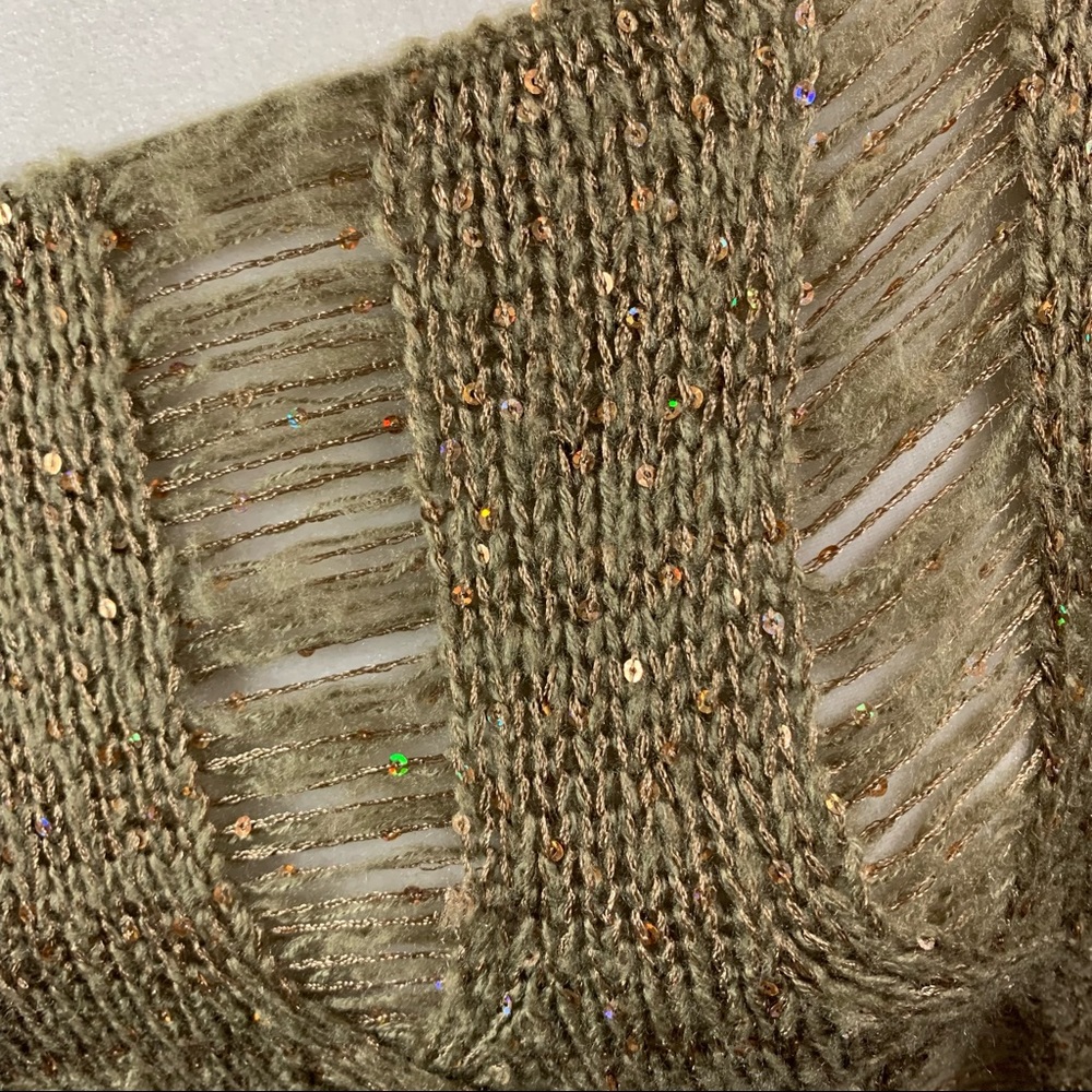 NWT | Chaudry KC | Gold Sequin Sweater | Sz S - Picture 12 of 16